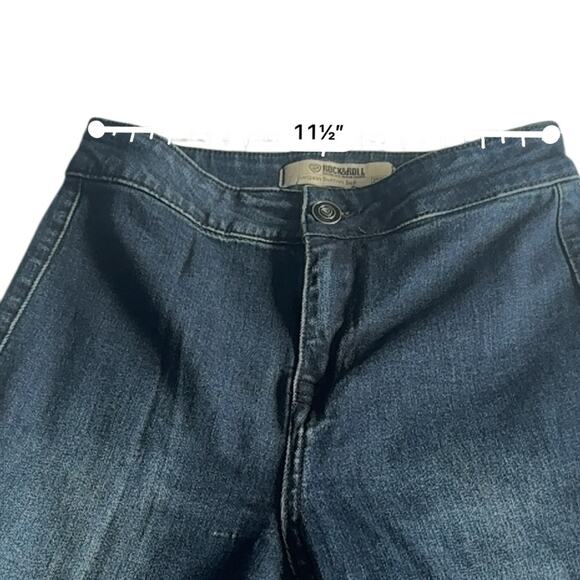 Rock & Roll Cowgirl Women's Bargain Button Bell Jean Size 25 X 34 - Picture 11 of 14